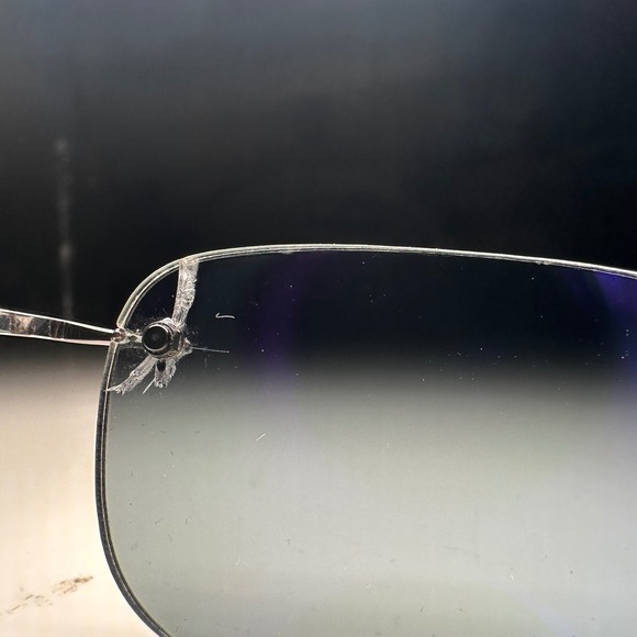 Maui Jim Sport Rimless Sunglasses Men's Dark Mirror Lens Case Silver Titanium - Picture 9 of 16